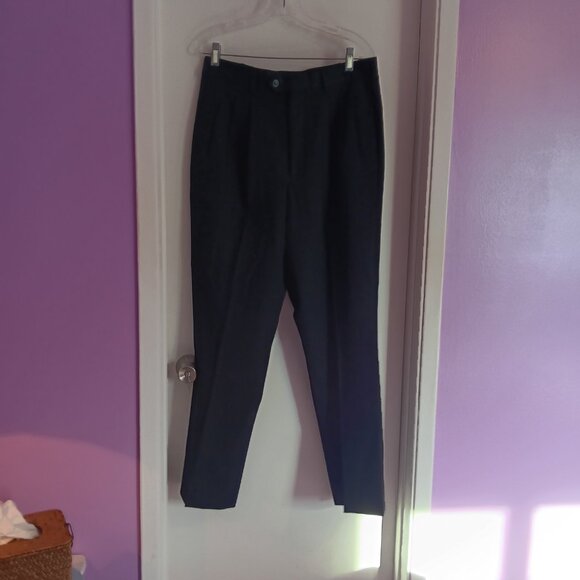 Tulliano Men's Dress Trousers Pleated Front Black Size 24R - Picture 4 of 10